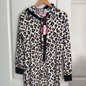 Jenni Leopard Print Hooded Jumpsuit